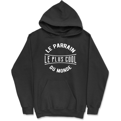 Sweat à capuche homme le parrain le plus cool du monde