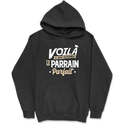 Sweat à capuche homme le parrain parfait