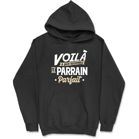 Sweat à capuche homme le parrain parfait