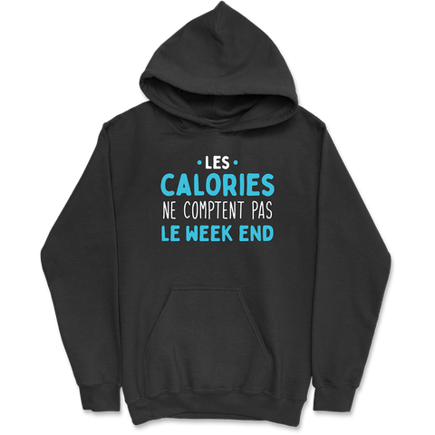 Sweat à capuche homme les calories du week end