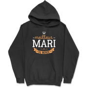 Sweat à capuche homme meilleur mari du monde 2
