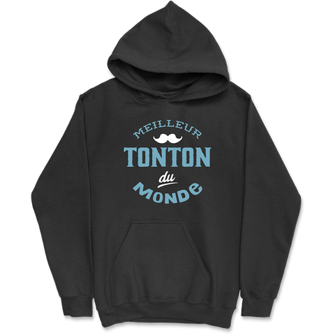 Sweat à capuche homme meilleur tonton du monde