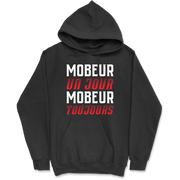 Sweat à capuche homme mobeur toujours