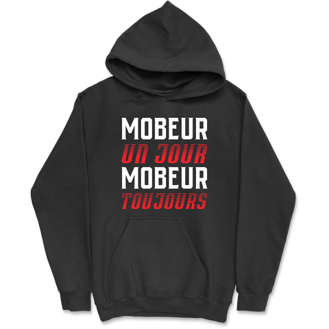 Sweat à capuche homme mobeur toujours