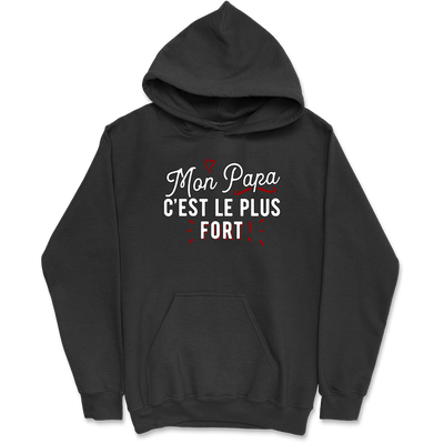 Sweat à capuche homme mon papa le plus fort