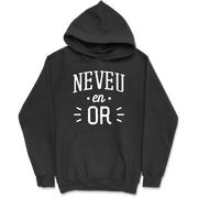 Sweat à capuche homme neveu en or