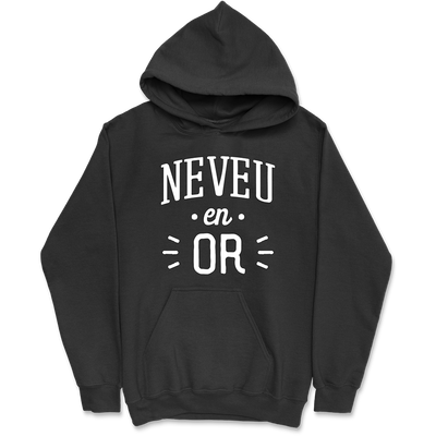 Sweat à capuche homme neveu en or