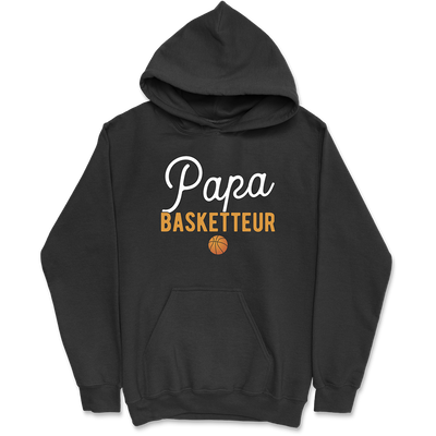 Sweat à capuche homme papa & basketteur