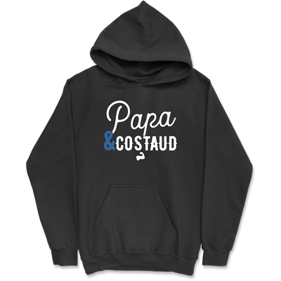 Sweat à capuche homme papa & costaud