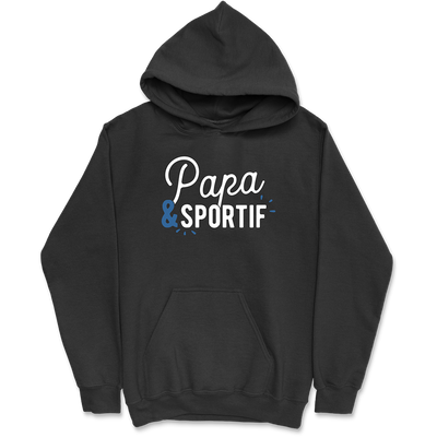 Sweat à capuche homme papa & sportif