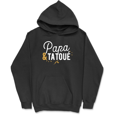 Sweat à capuche homme papa & tatoué