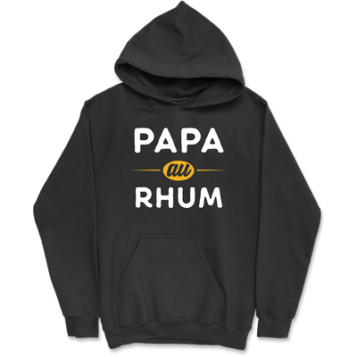 Sweat à capuche homme papa au rhum