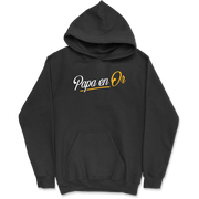 Sweat à capuche homme papa en or