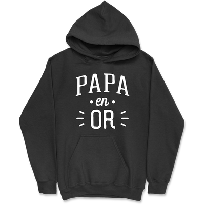 Sweat à capuche homme papa en or 2