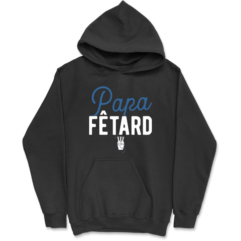 Sweat à capuche homme papa fêtard