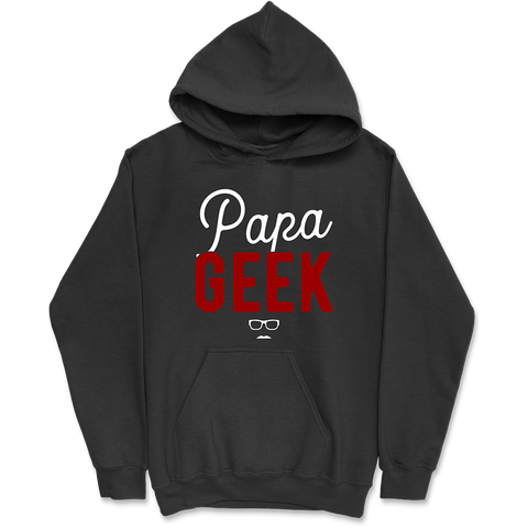 Sweat à capuche homme papa geek