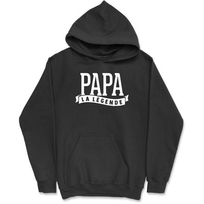 Sweat à capuche homme papa la légende