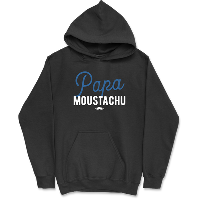 Sweat à capuche homme papa moustachu