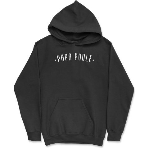 Sweat à capuche homme papa poule