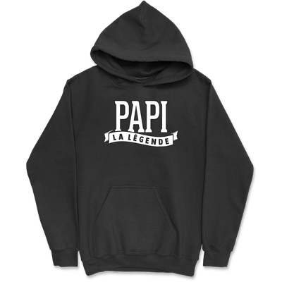 Sweat à capuche homme papi la légende