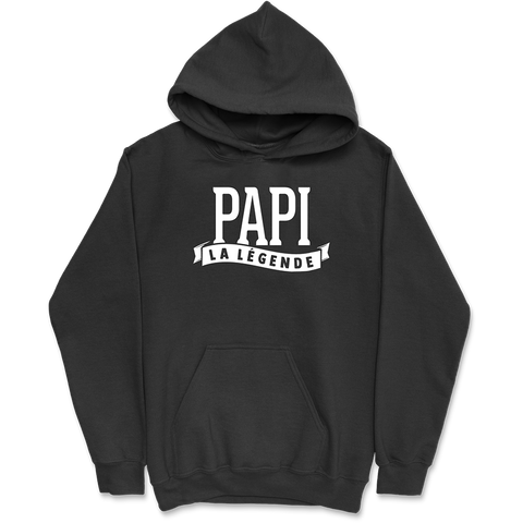 Sweat à capuche homme papi la légende