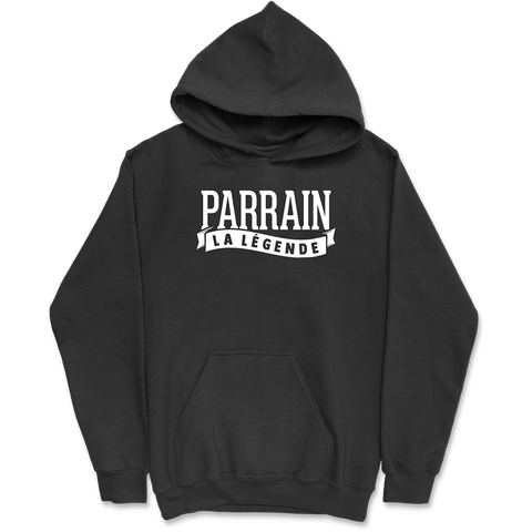 Sweat à capuche homme parrain la légende