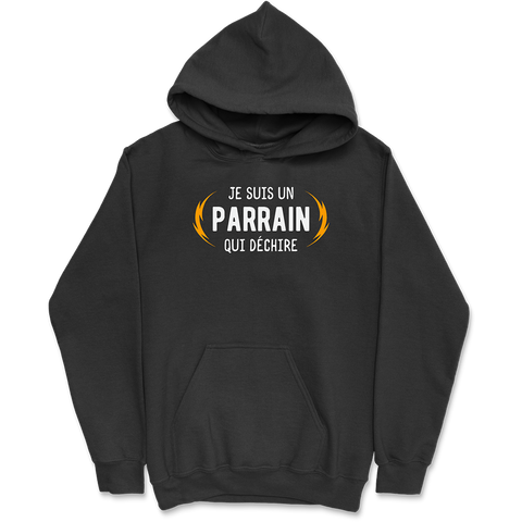 Sweat à capuche homme parrain qui déchire