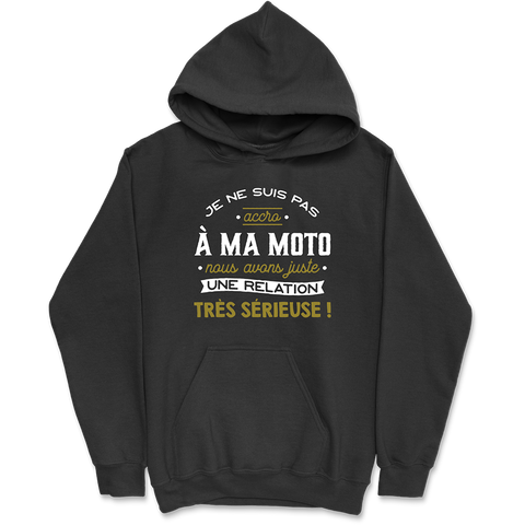 Sweat à capuche homme pas accro à ma moto 2