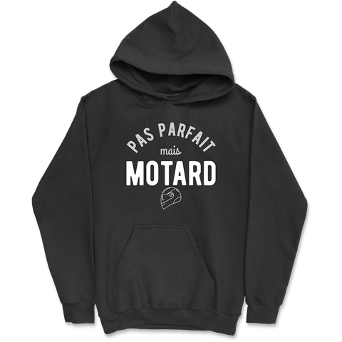 Sweat à capuche homme pas parfait mais motard