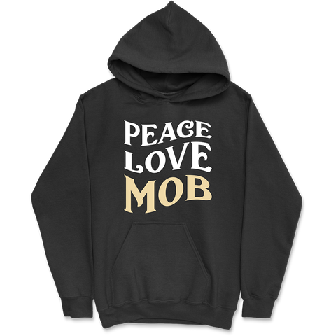 Sweat à capuche homme peace love mob