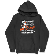 Sweat à capuche homme totalement drogué au basket