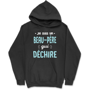 Sweat à capuche homme un beau père qui déchire