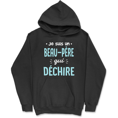 Sweat à capuche homme un beau père qui déchire