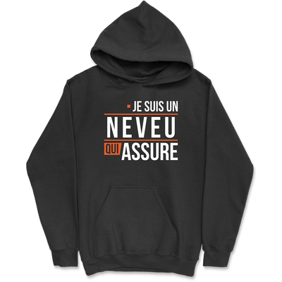 Sweat à capuche homme un neveu qui assure