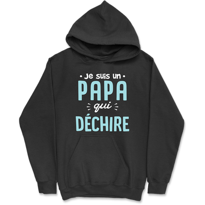 Sweat à capuche homme un papa qui déchire 2