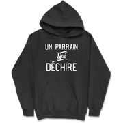 Sweat à capuche homme un parrain qui déchire