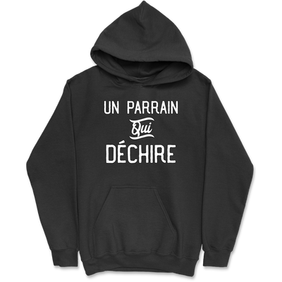 Sweat à capuche homme un parrain qui déchire