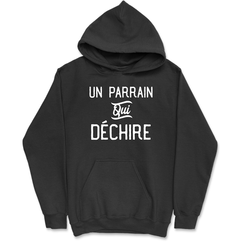 Sweat à capuche homme un parrain qui déchire
