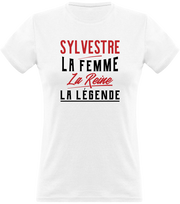 T shirt femme sylvestre la femme la reine la légende