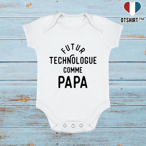 Body bébé Futur technologue comme papa