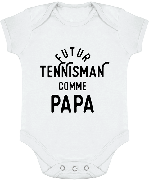 Body bébé Futur tennisman comme papa