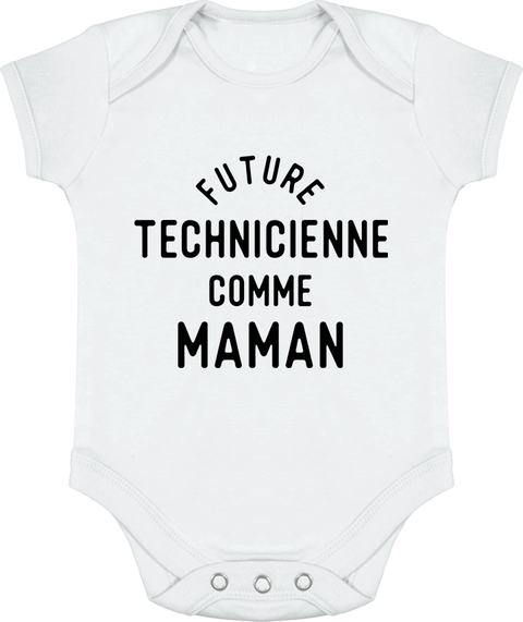 Body bébé Future technicienne comme maman