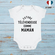 Body bébé Future télévendeuse comme maman