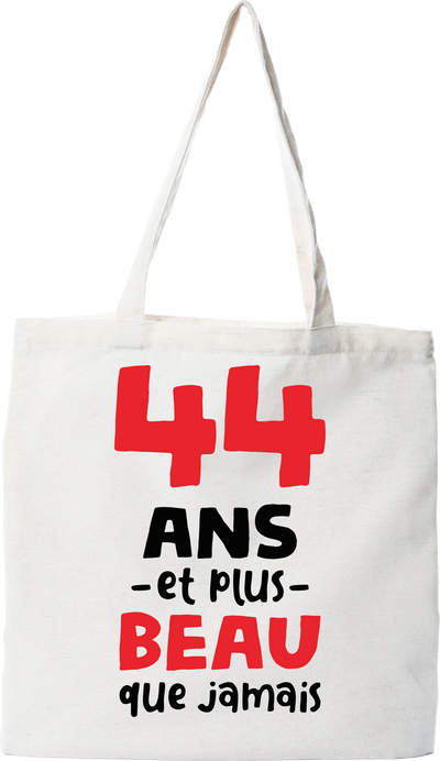 Tote bag coton recyclé 44 ans et plus beau