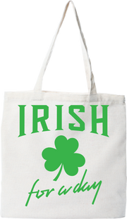 Tote bag coton recyclé Irish for a day