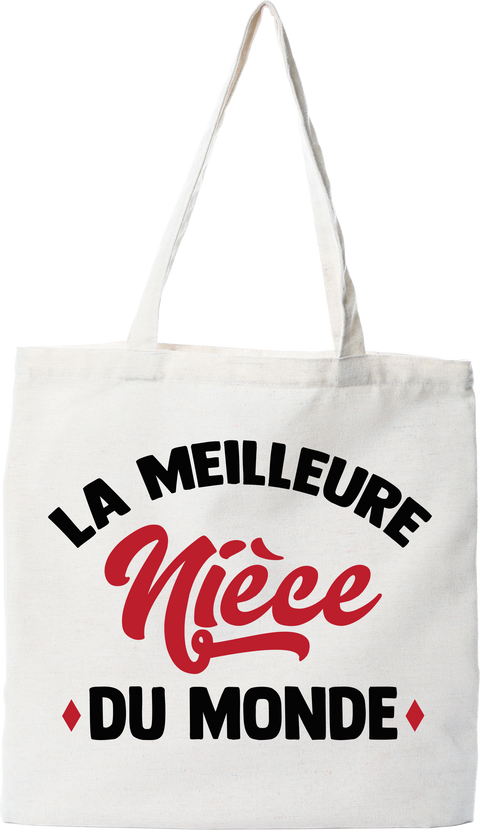 Tote bag coton recyclé La meilleure nièce du monde