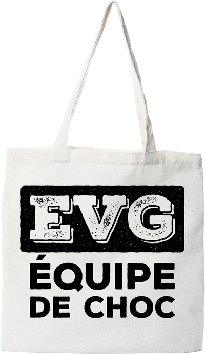 Tote bag coton recyclé équipe de choc
