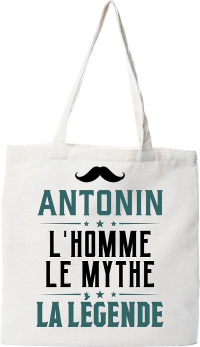 Tote bag coton recyclé antonin l'homme le mythe la légende