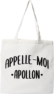 Tote bag coton recyclé appelle moi apollon