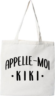 Tote bag coton recyclé appelle moi kiki